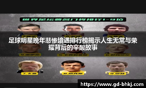 足球明星晚年悲惨境遇排行榜揭示人生无常与荣耀背后的辛酸故事